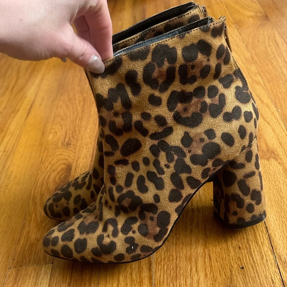 Leopard Print‎ Hair Booties